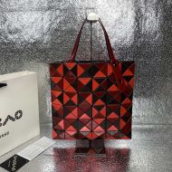 Issey Miyake Lucent Bi-color Tote Red