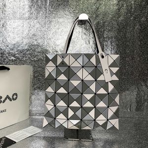 Issey Miyake Lucent Bi-color Tote Grey