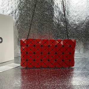 Issey Miyake Prism Chain Clutch Red